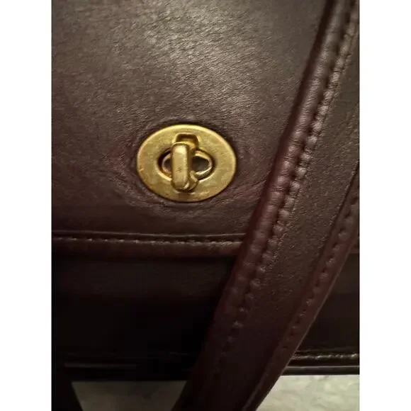 Coach Vintage Rambler Classic equestrian saddle bag Leather Mahogany - Picture 4 of 13